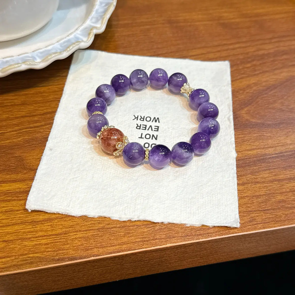 Purple Clouds Welcome Joy(紫霞迎喜 nfc-amethyst-bracelet)