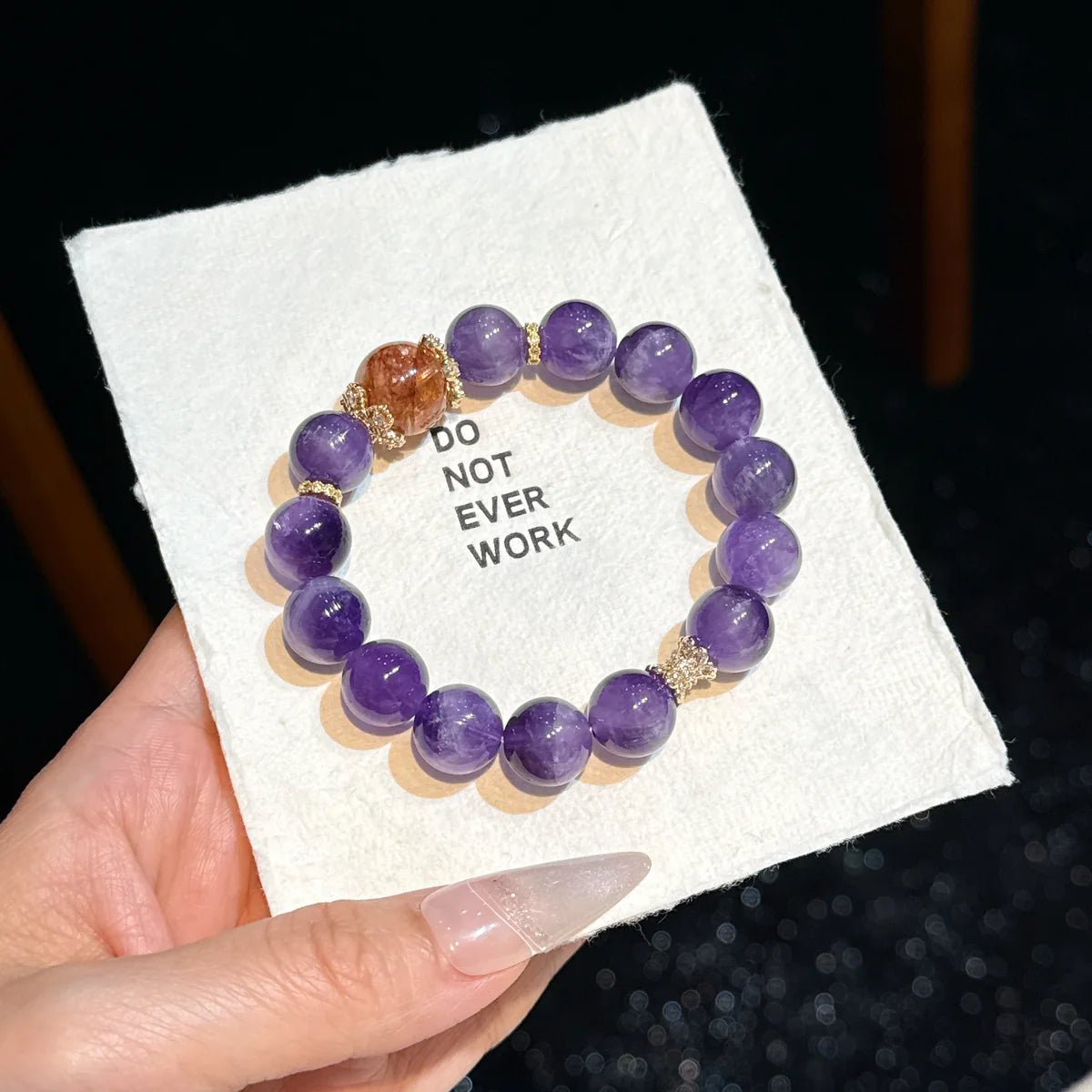 Purple Clouds Welcome Joy(紫霞迎喜 nfc-amethyst-bracelet)