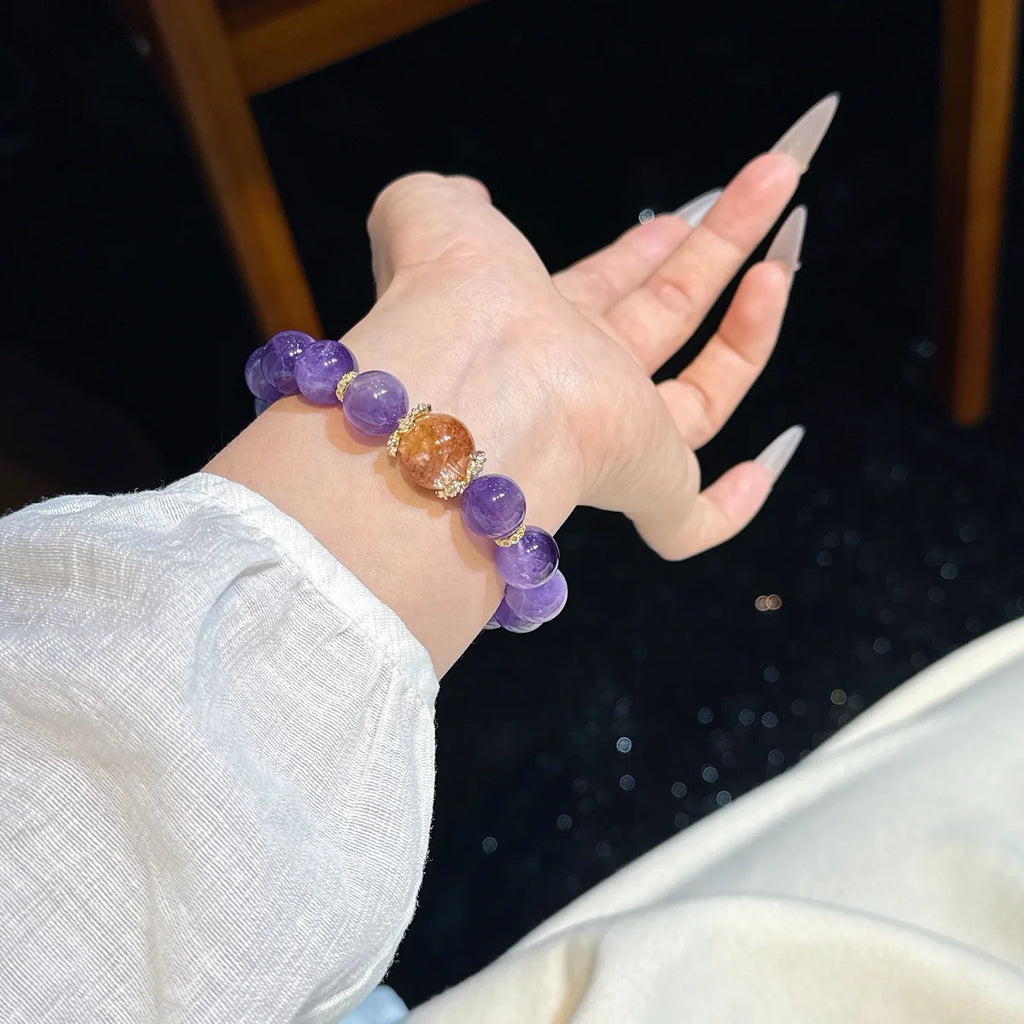 Purple Clouds Welcome Joy(紫霞迎喜 nfc-amethyst-bracelet)