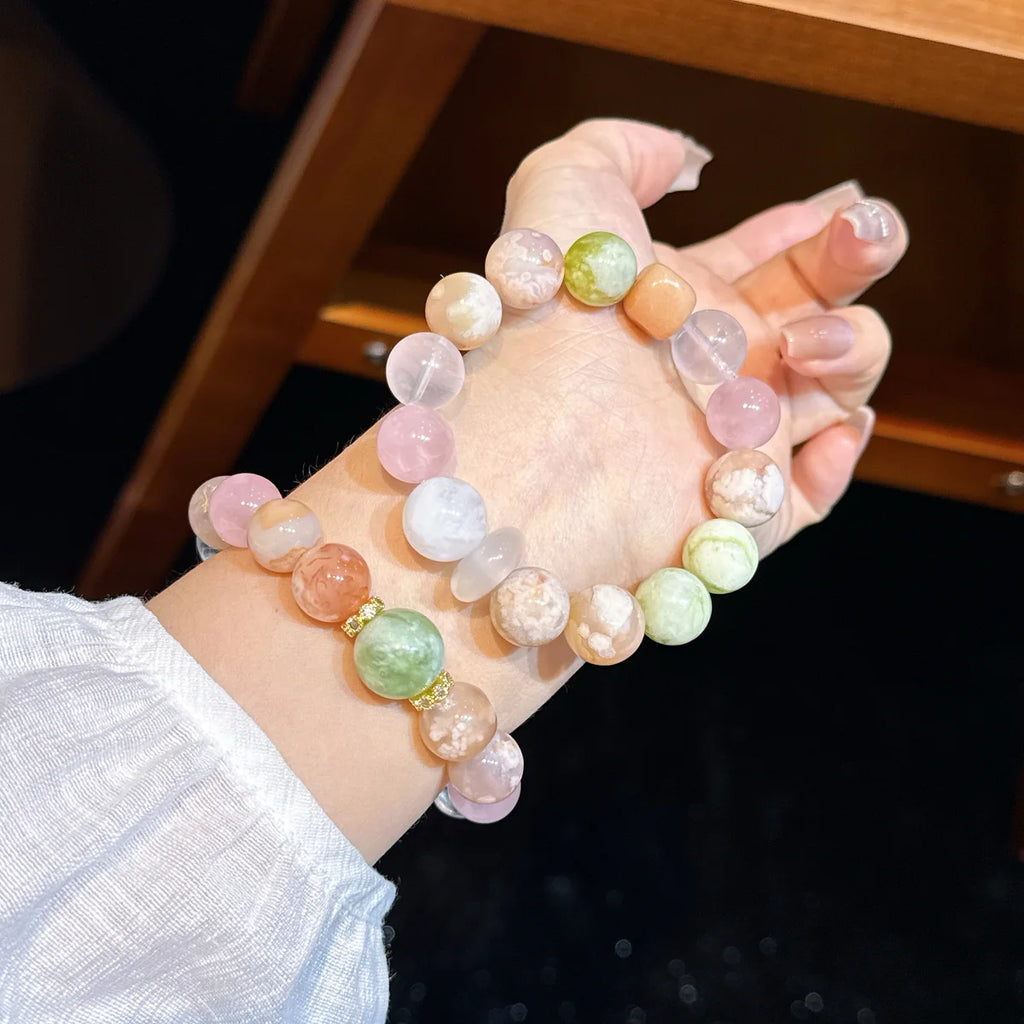 Cherry Blossom Clear Radiance(樱玉清辉 nfc-jade-bracelet)