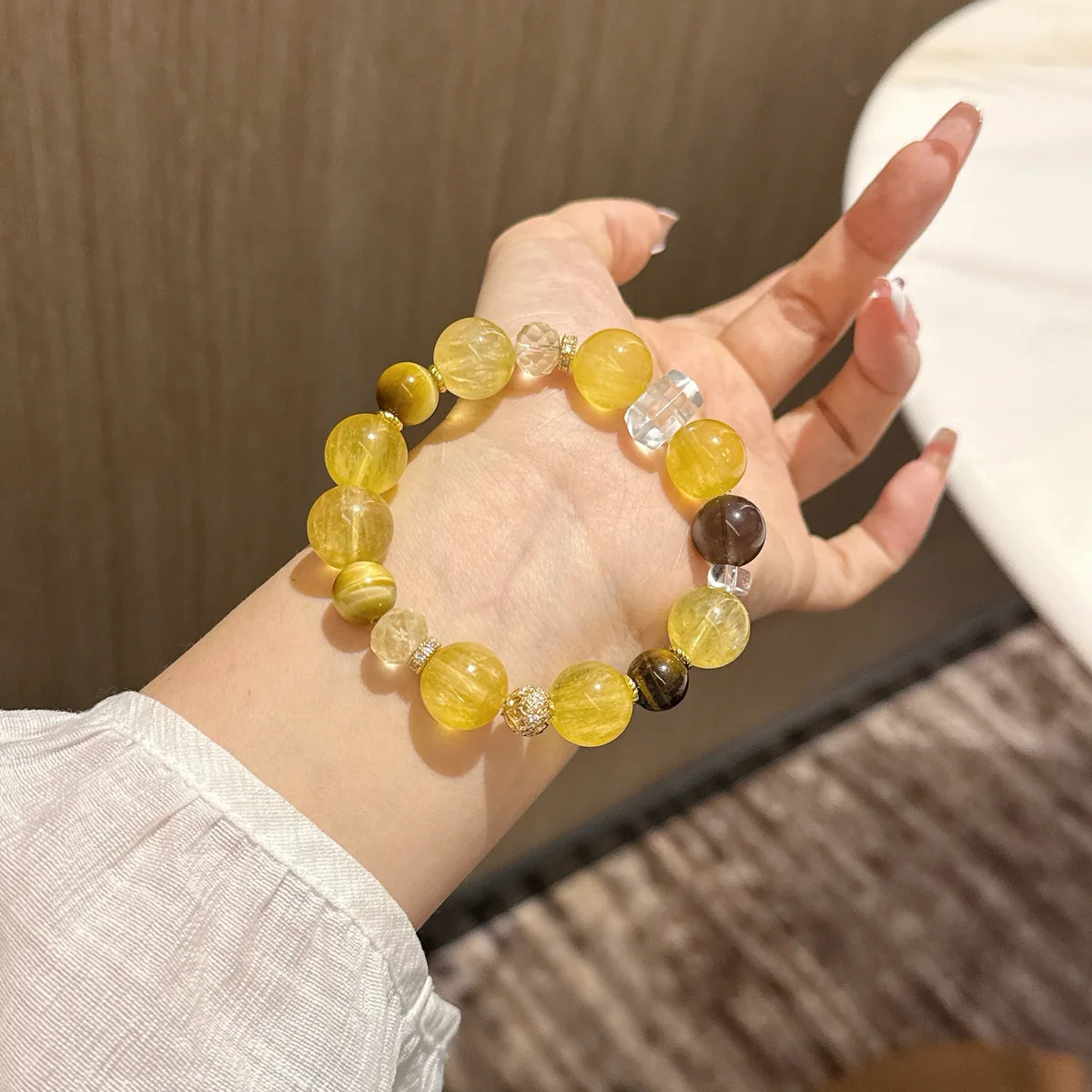 Honey Crystal White(蜜晶雾白 nfc-bracelet)