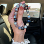 Silver Obsidian Lion Dance Bracelet(银曜石醒狮手链 nfc-obsidian-bracelet)