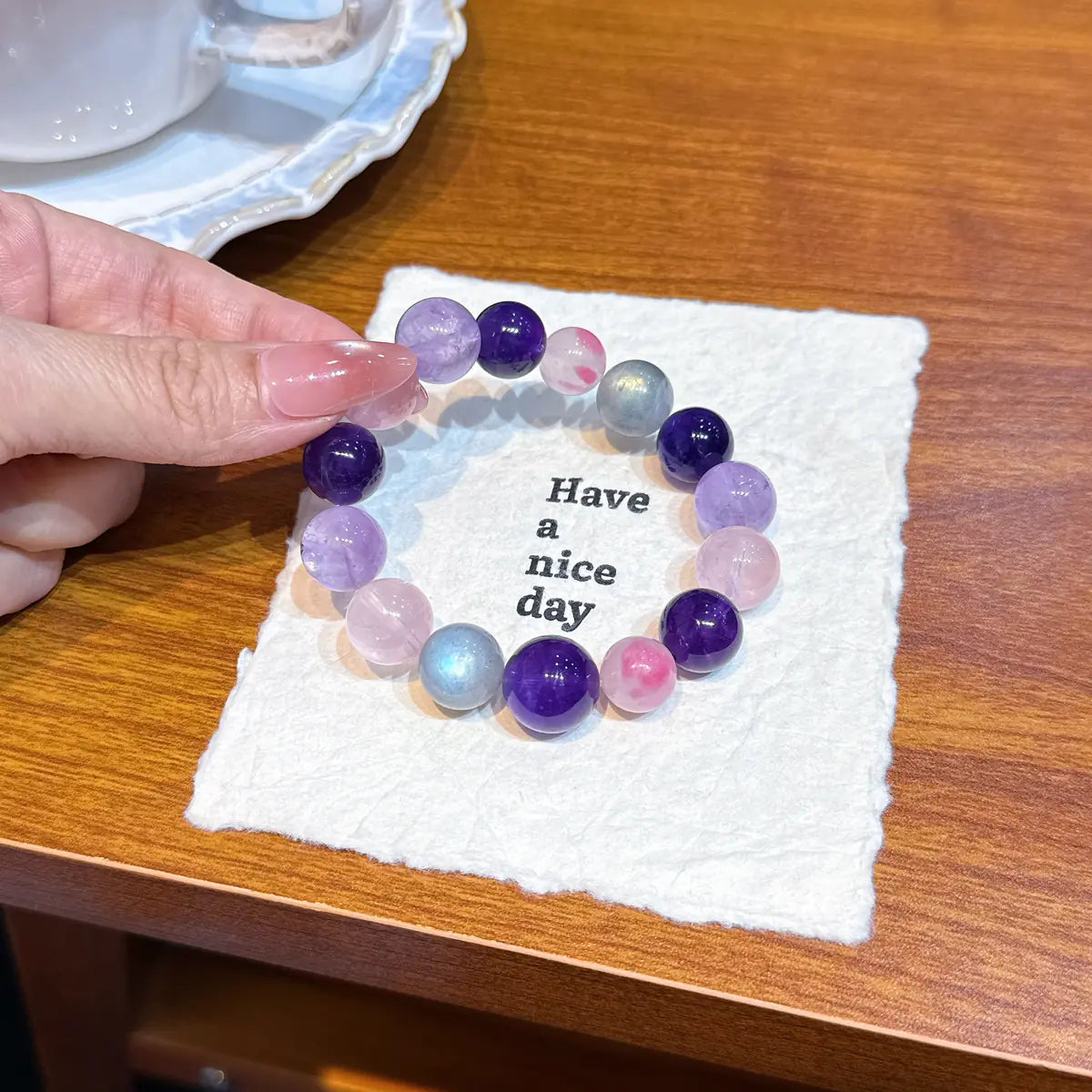 Moon Purple Rose(月紫含薇 nfc-bracelet)