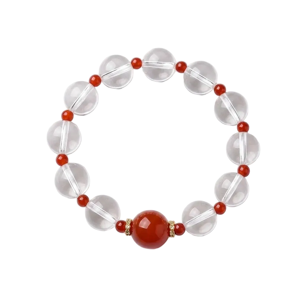 Snow Reflecting Red Glass(雪映红璃 nfc-glass-bracelet)