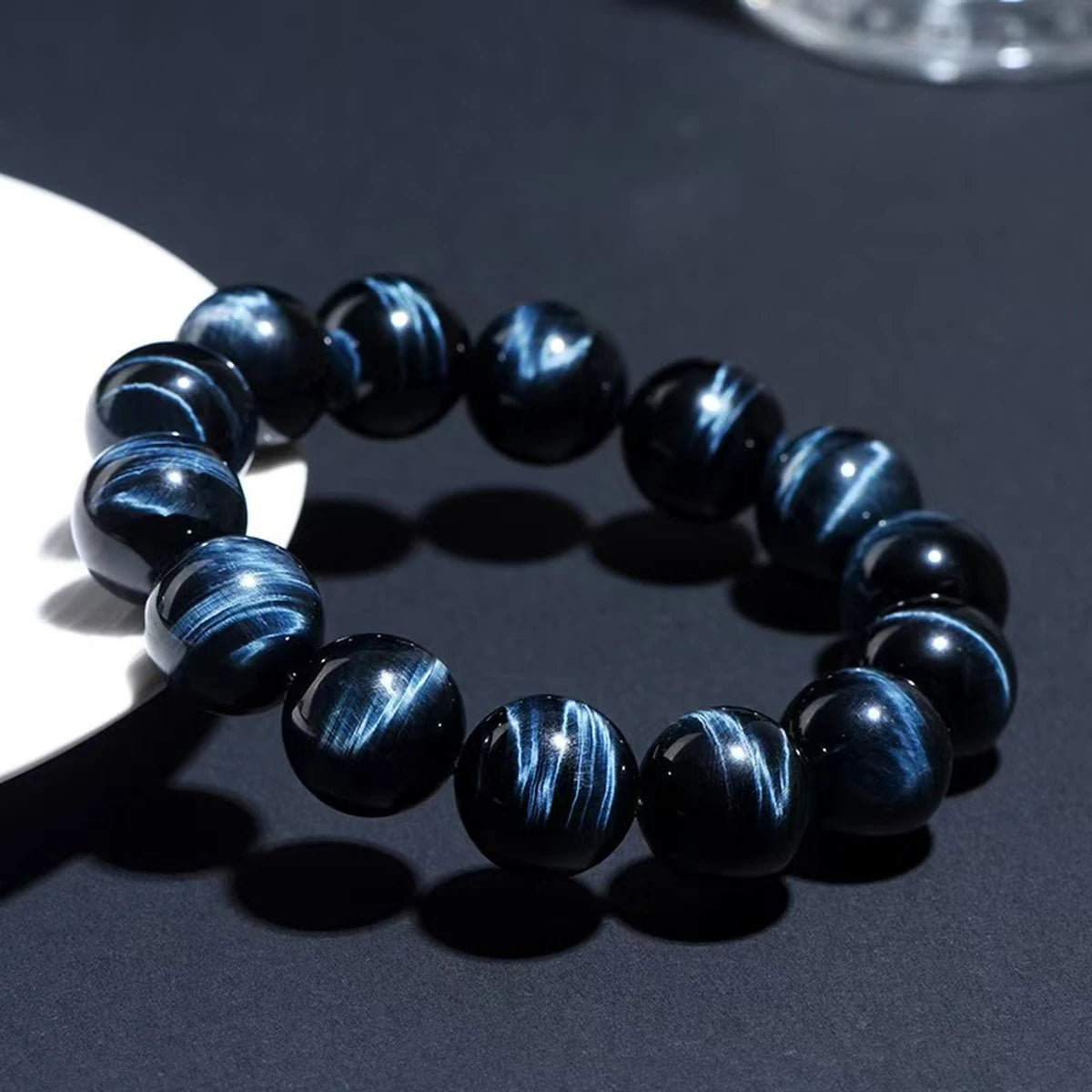 Blue Tiger's Eye(蓝虎眼石 nfc-tiger-eye-bracelet)