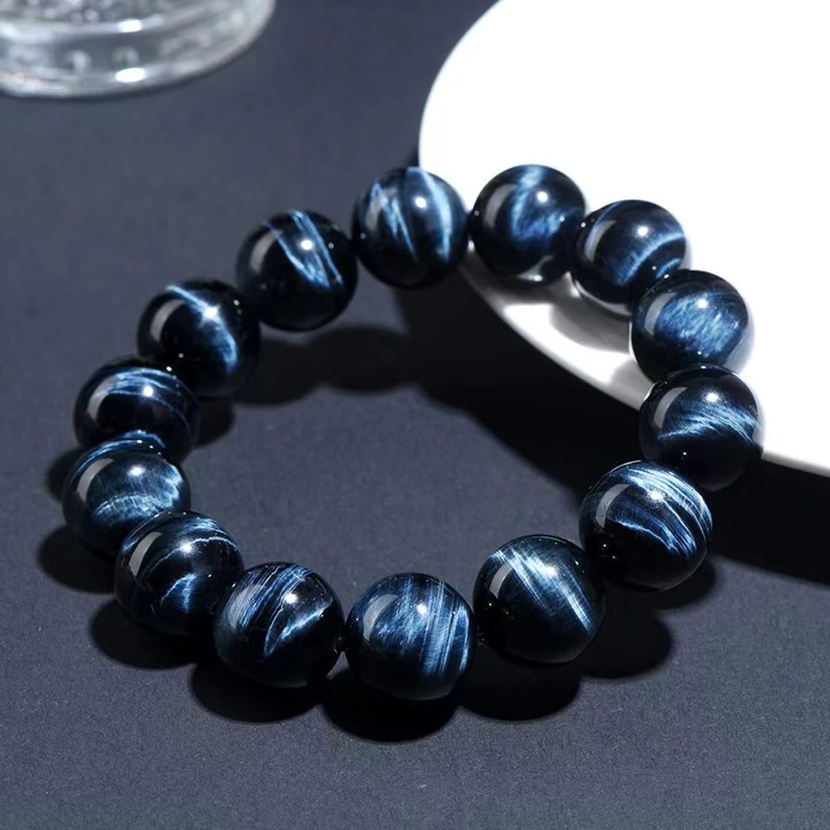Blue Tiger's Eye(蓝虎眼石 nfc-tiger-eye-bracelet)