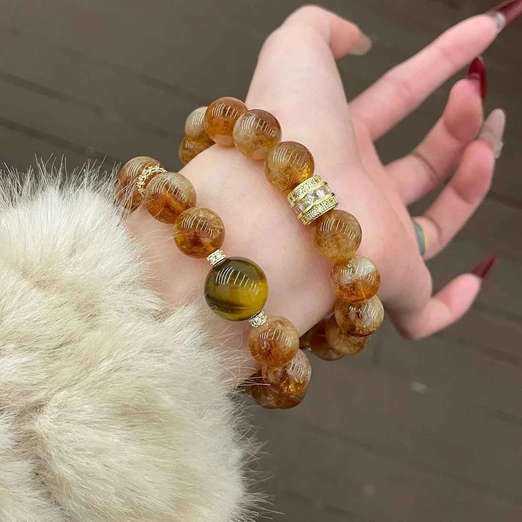 Caramel Tiger Eyes(焦糖虎眸 nfc-tiger-eye-bracelet)