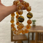 Caramel Tiger Eyes(焦糖虎眸 nfc-tiger-eye-bracelet)