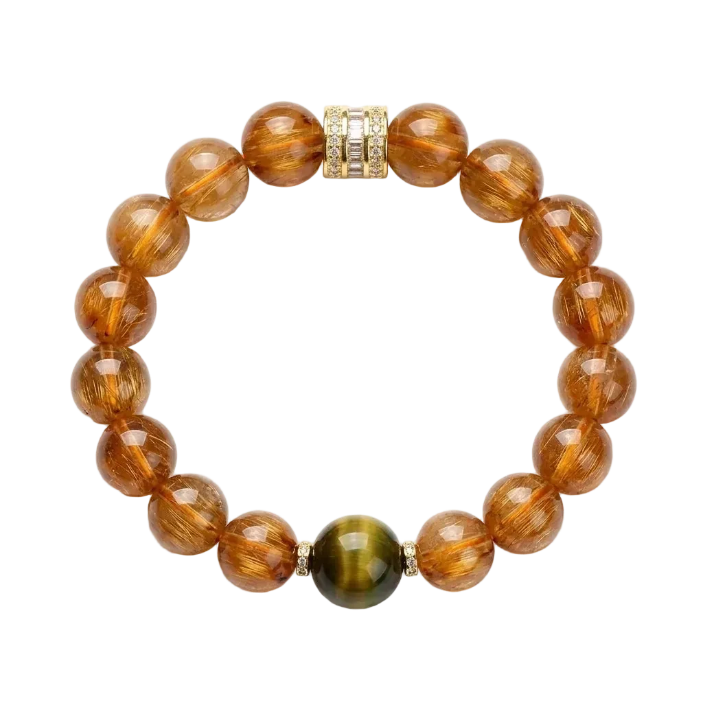 Caramel Tiger Eyes(焦糖虎眸 nfc-tiger-eye-bracelet)